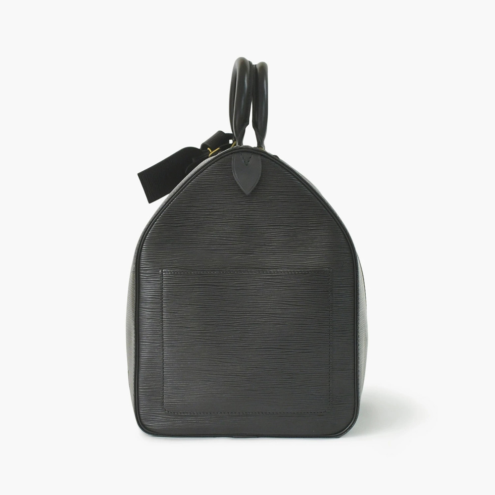 LOUIS VUITTON Keepall Boston Bag Black Epi Leather
